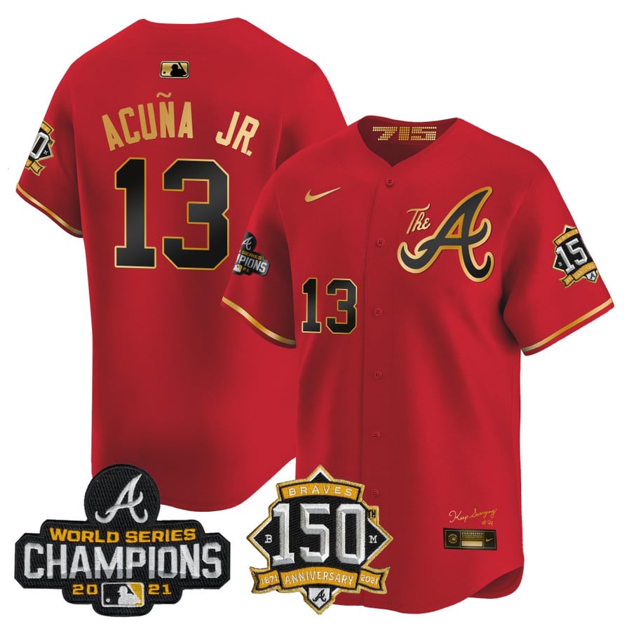 ACUNA RED WORLD SERIES SPECIALIZED JERSEY