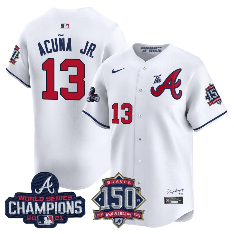 ACUNA WORLD SERIES JERSEY