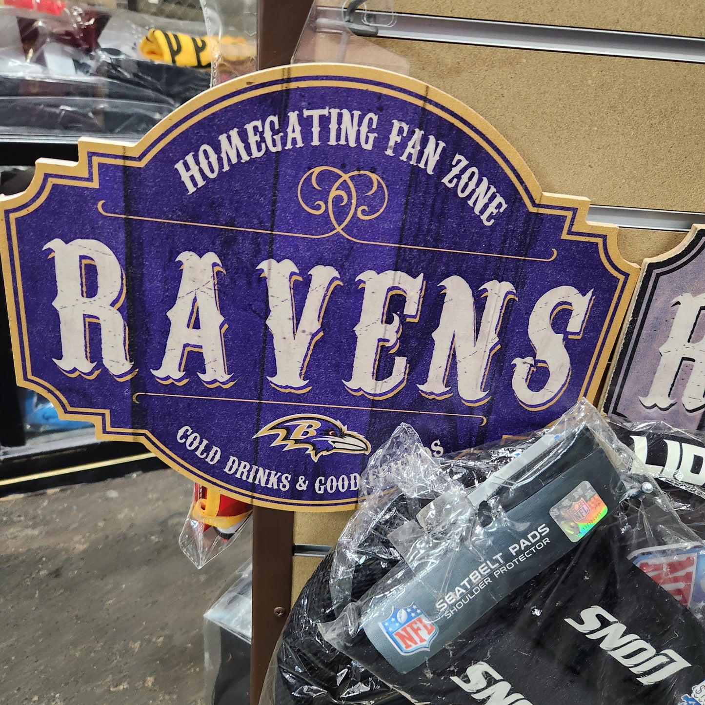 Ravens Homegating Wooden Sign