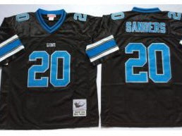 BERRY SANDERS BLACK JERSEY & BLUE NUMBERS