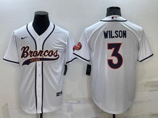 BRONCOS WHITE BASEBALL JERSEY