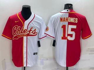 MAHOMES CUSTOMIZED 2 TONE BASEBALL JERSEY