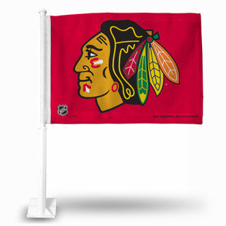 Blackhawks Car Flag
