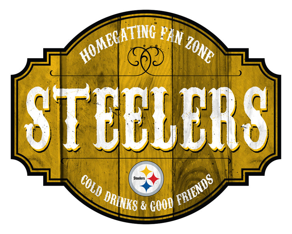 Steelers Homegating Wooden Sign