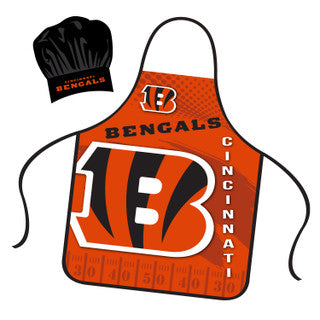 Bengals NFL Apron and Chef Hat Set