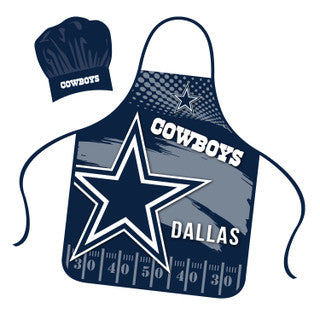 Dallas NFL Apron and Chef Hat Set