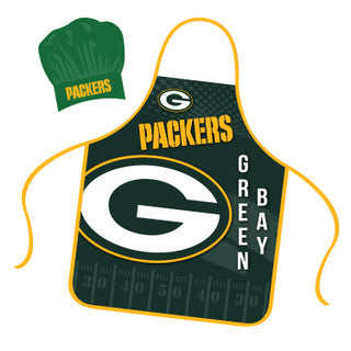 Packers NFL Apron and Chef Hat Set