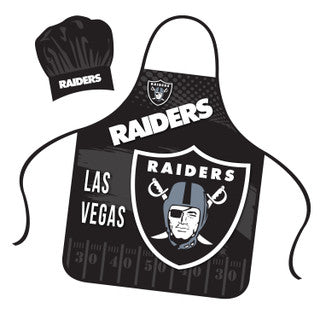 Raiders NFL Apron and Chef Hat Set