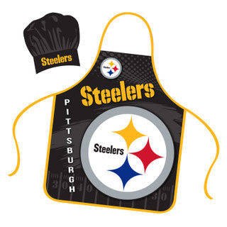 Steelers NFL Apron and Chef Hat Set