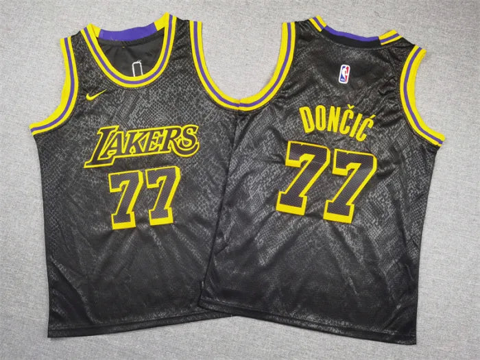 Lakers Doncic Black Jersey