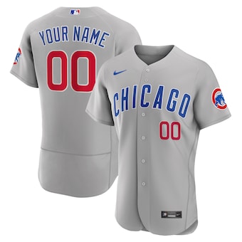 CUBS GREY CUSTOMIZED JERSEY