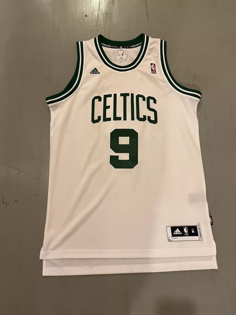Rhondo White Adidas Celtics Jersey