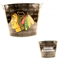 Blackhawks Metal Beer Bucket