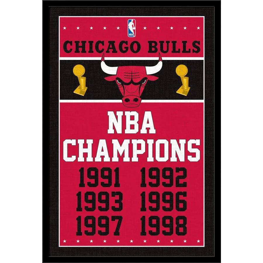 BULLS NBA CHAMP FLAG