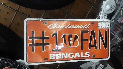 BENGALS #1 FAN PLATE