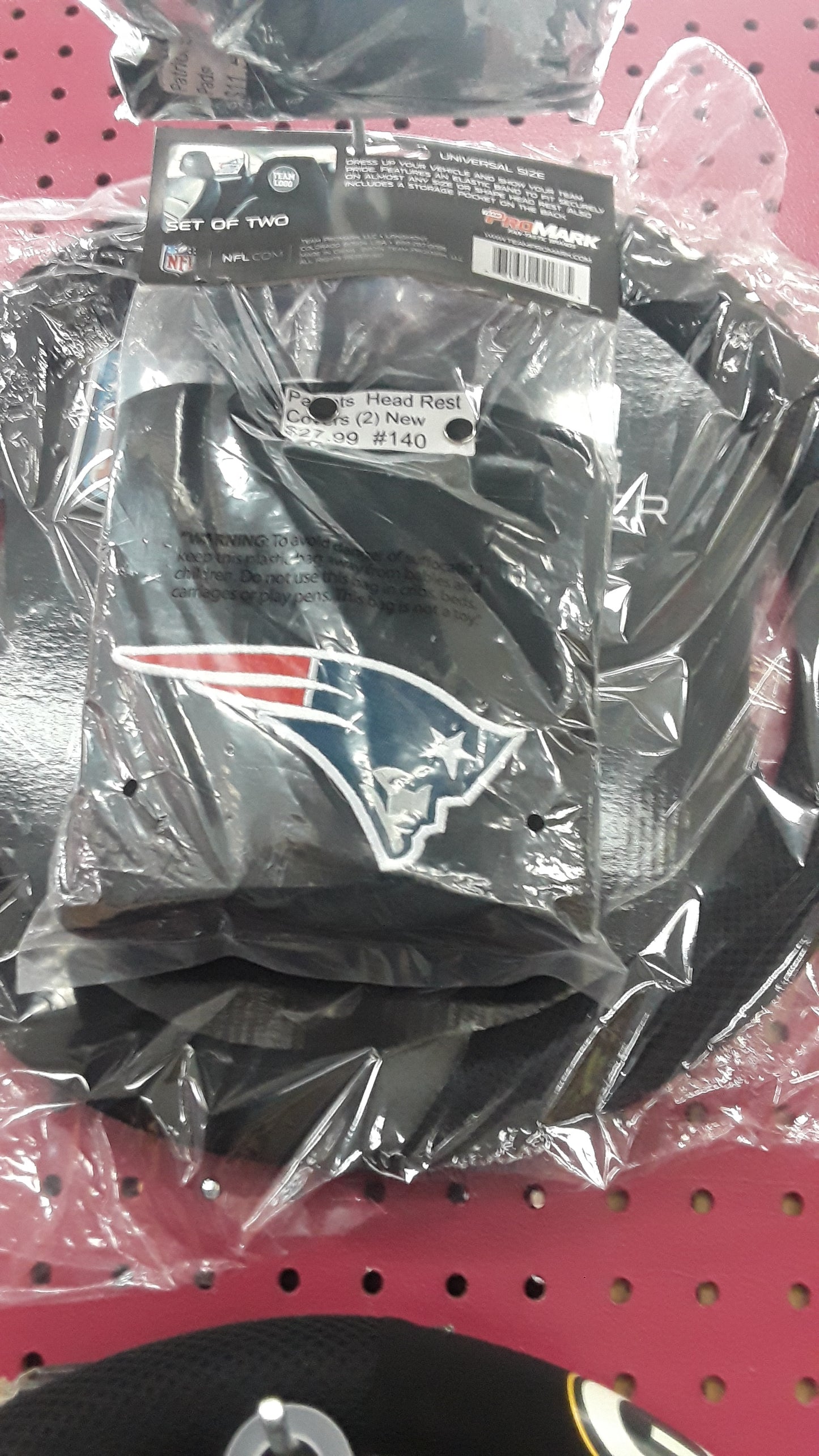 PATRIOTS HEAD REST COVERS