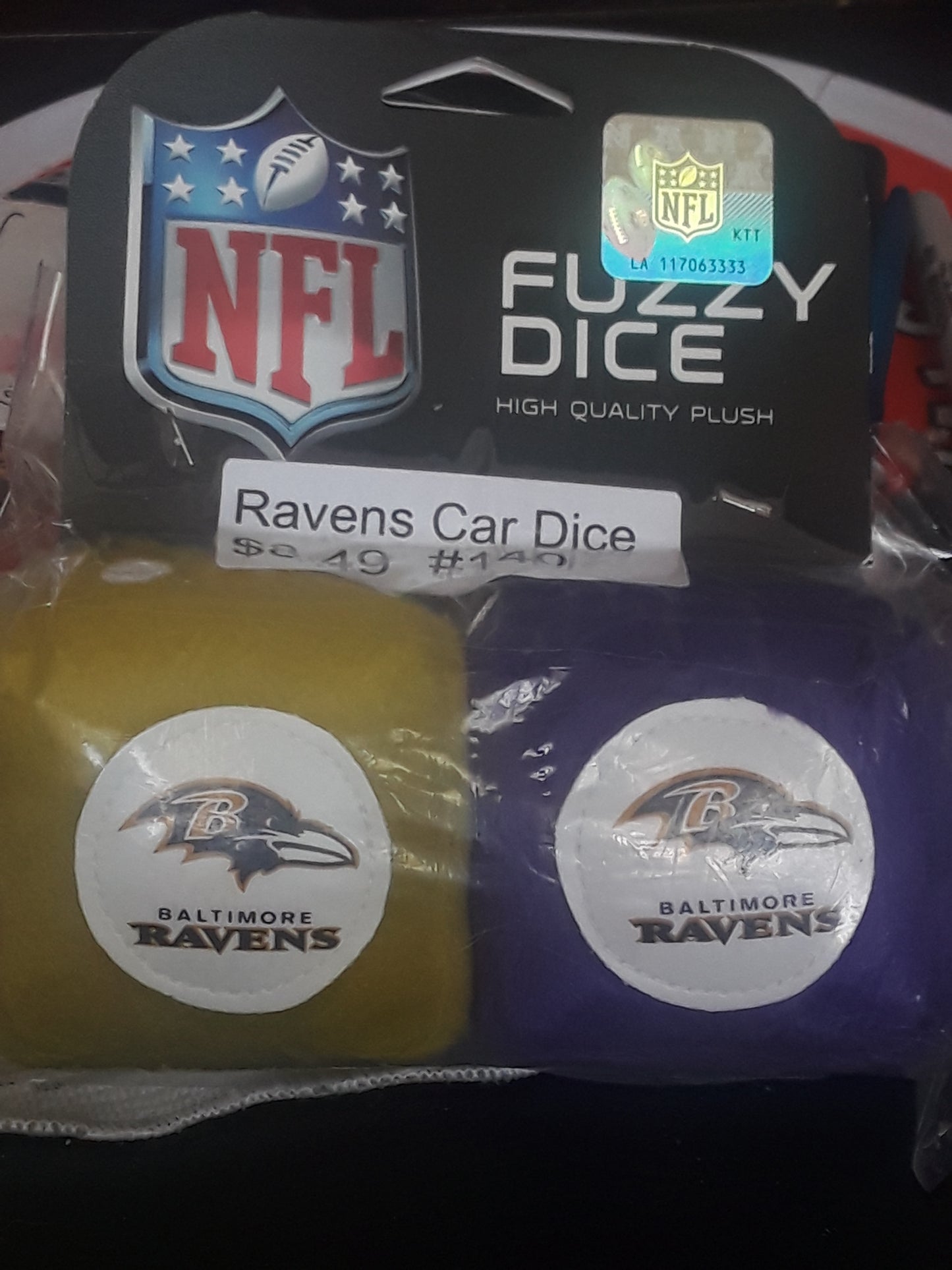 RAVENS CAR DICE