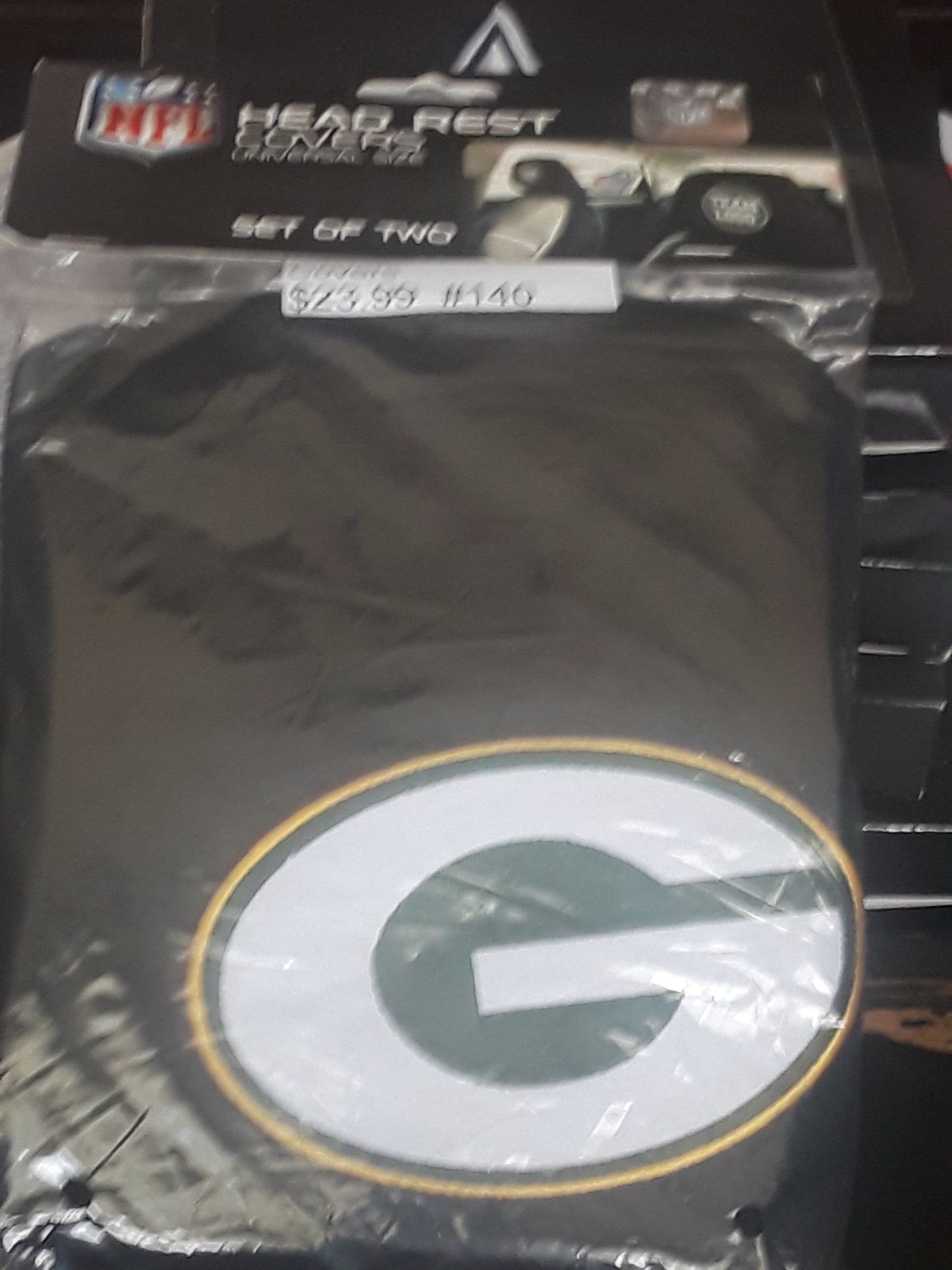 PACKERS HEAD REST COVERS