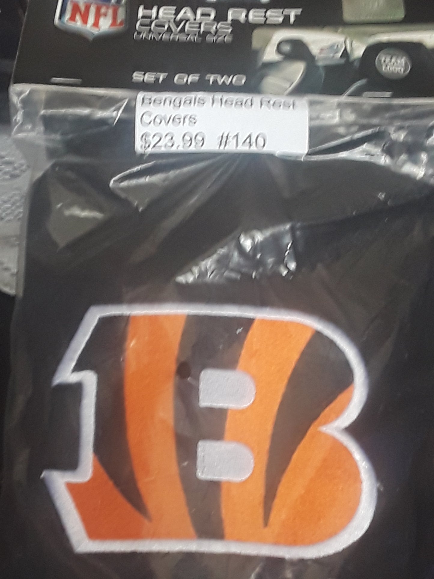 BENGALS HEAD REST COVERS