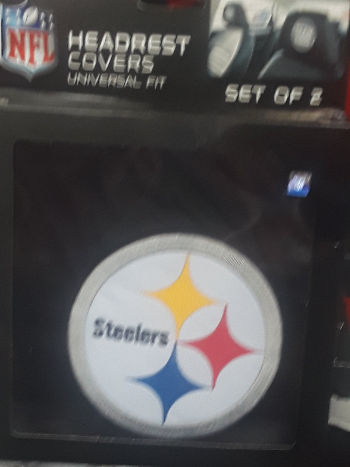 STEELERS HEAD REST COVERS