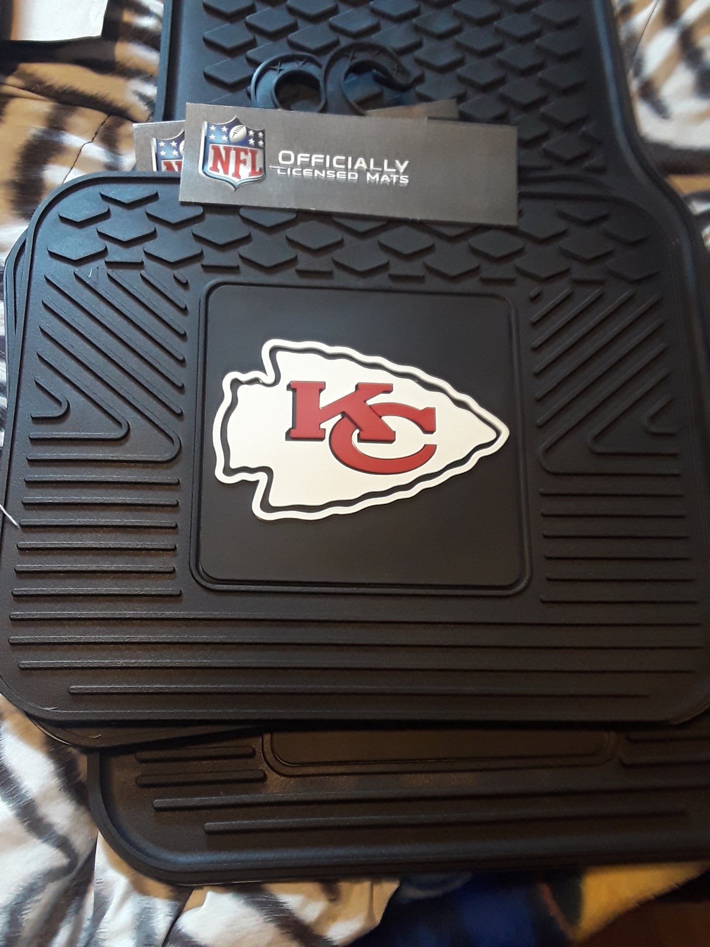 CHIEFS Set of 2 NFL Rear Heavy Duty Mats