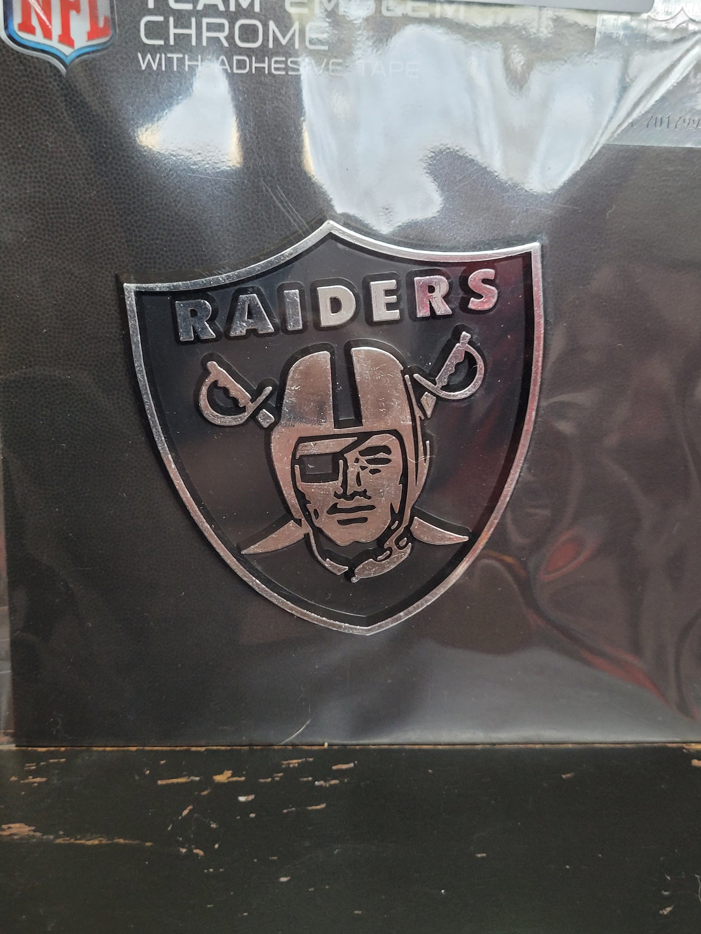 RAIDERS CHROME CAR EMBLEM