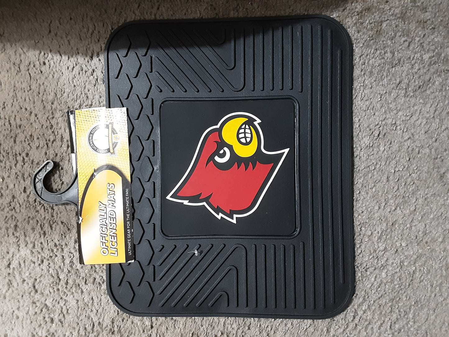LOUISVILLE CARDINAL Set of 2 Rear College Car Mats