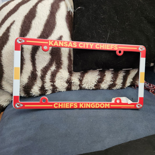 CHIEFS LICENSE PLATE FRAME