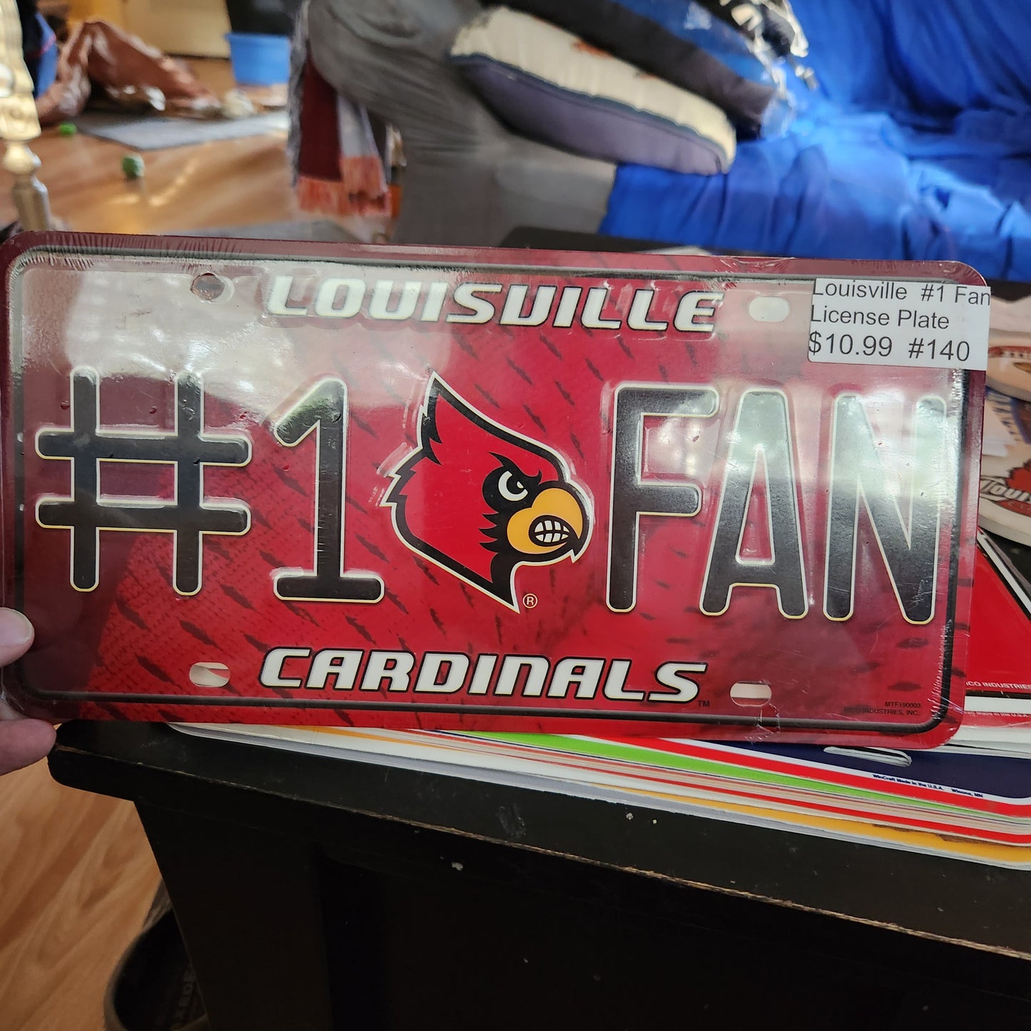 LOUISVILLE # 1 FAN LICENSE PLATE