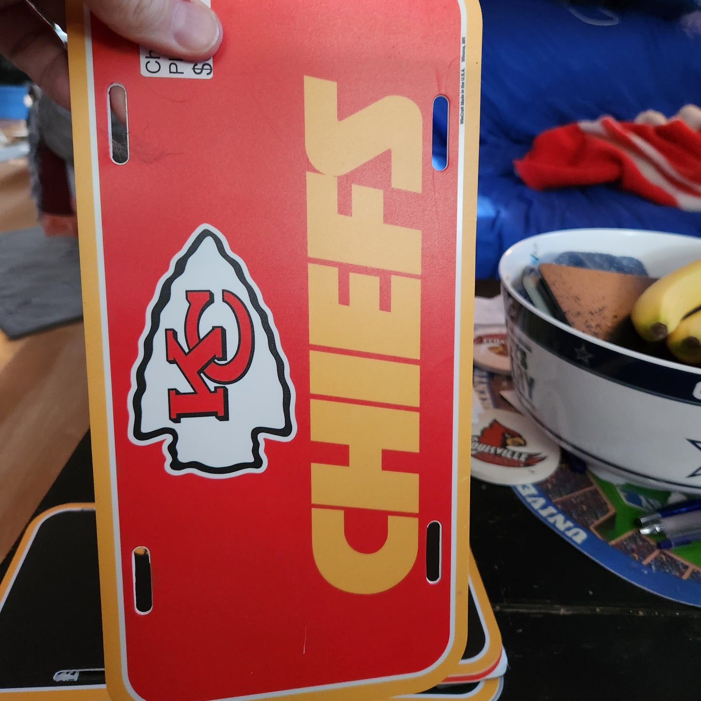 CHIEFS REGULAR LICENSE PLATE