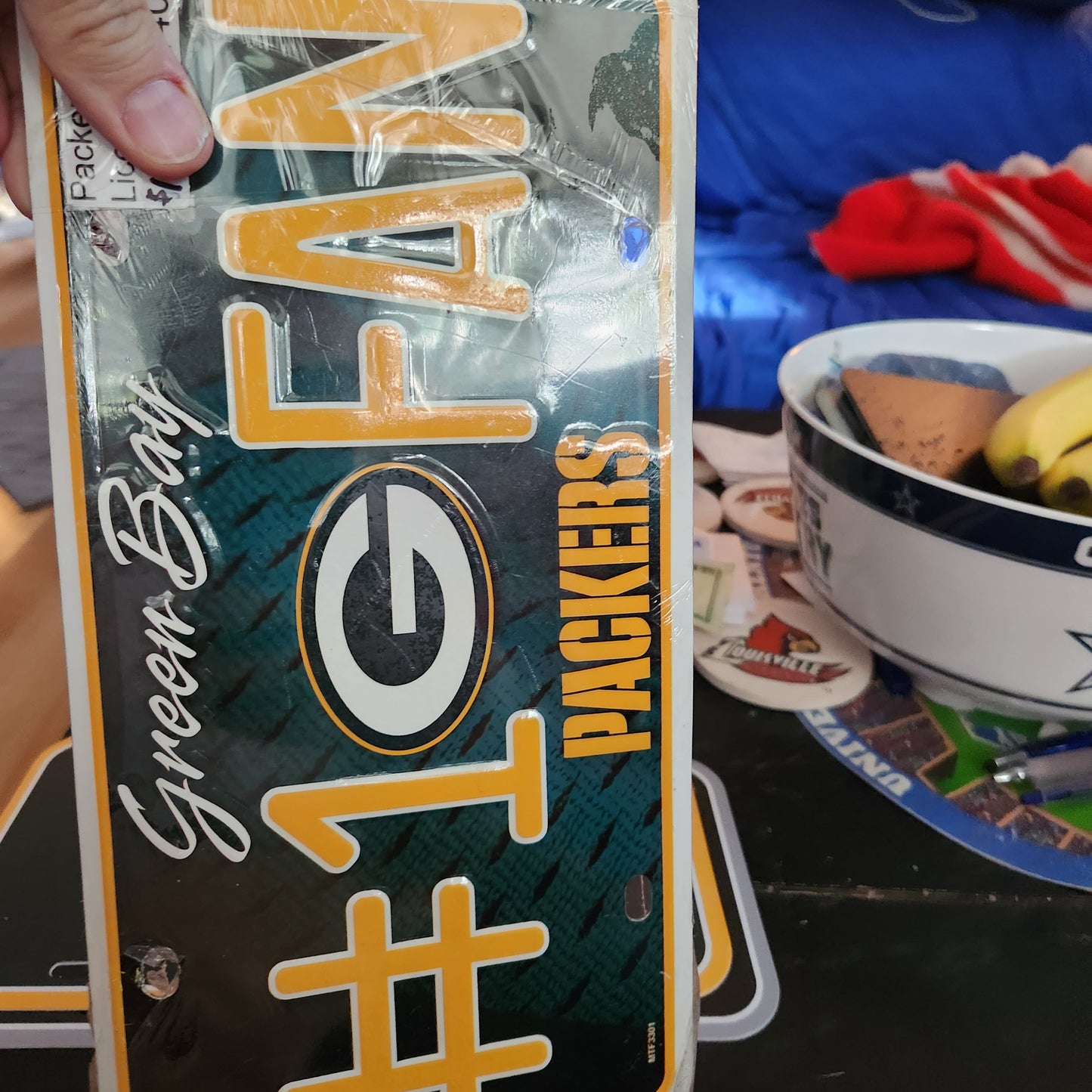 PACKERS #1 FAN LICENSE PLATE