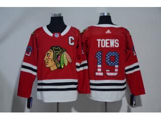 TOEWS NHL ADIDAS AMERICAN FLAG JERSEY