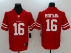 49ers Montana Red Jersey