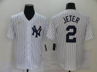 JETER MLB WHITE PINSTRIPE JERSEY