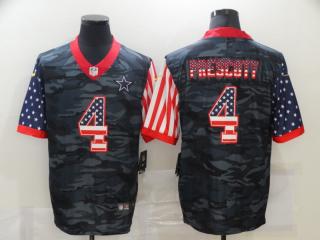 Dallas Prescott Camo American Flag Jerseys