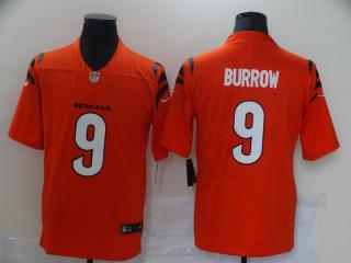 Bengals Burrow Orange Jersey
