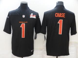 BENGALS CHASE LEGEND BLACK Jersey (SB PATCH NEEDS TO Needs be asked for)