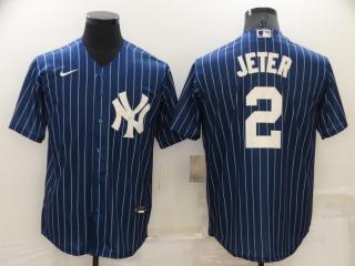 JETER MLB BLUE PINSTRIPE JERSEY