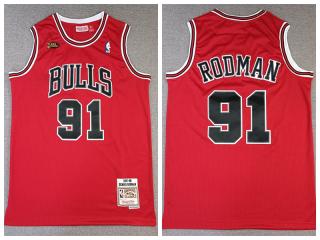 BULLS Rodman NBA Red Jersey