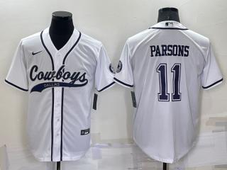 PARSONS WHITE BASEBALL JERSEY