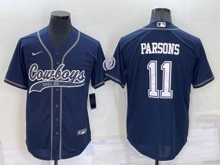 PARSONS BLUE BASEBAL JERSEY