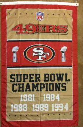 S.F. 49ERS SB FLAG