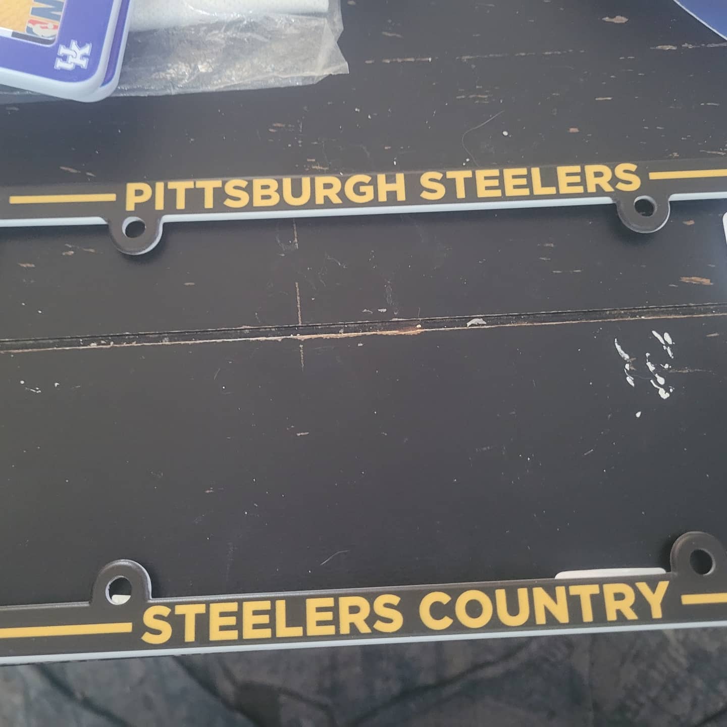 STEELERS LICENSE PLATE FRAME