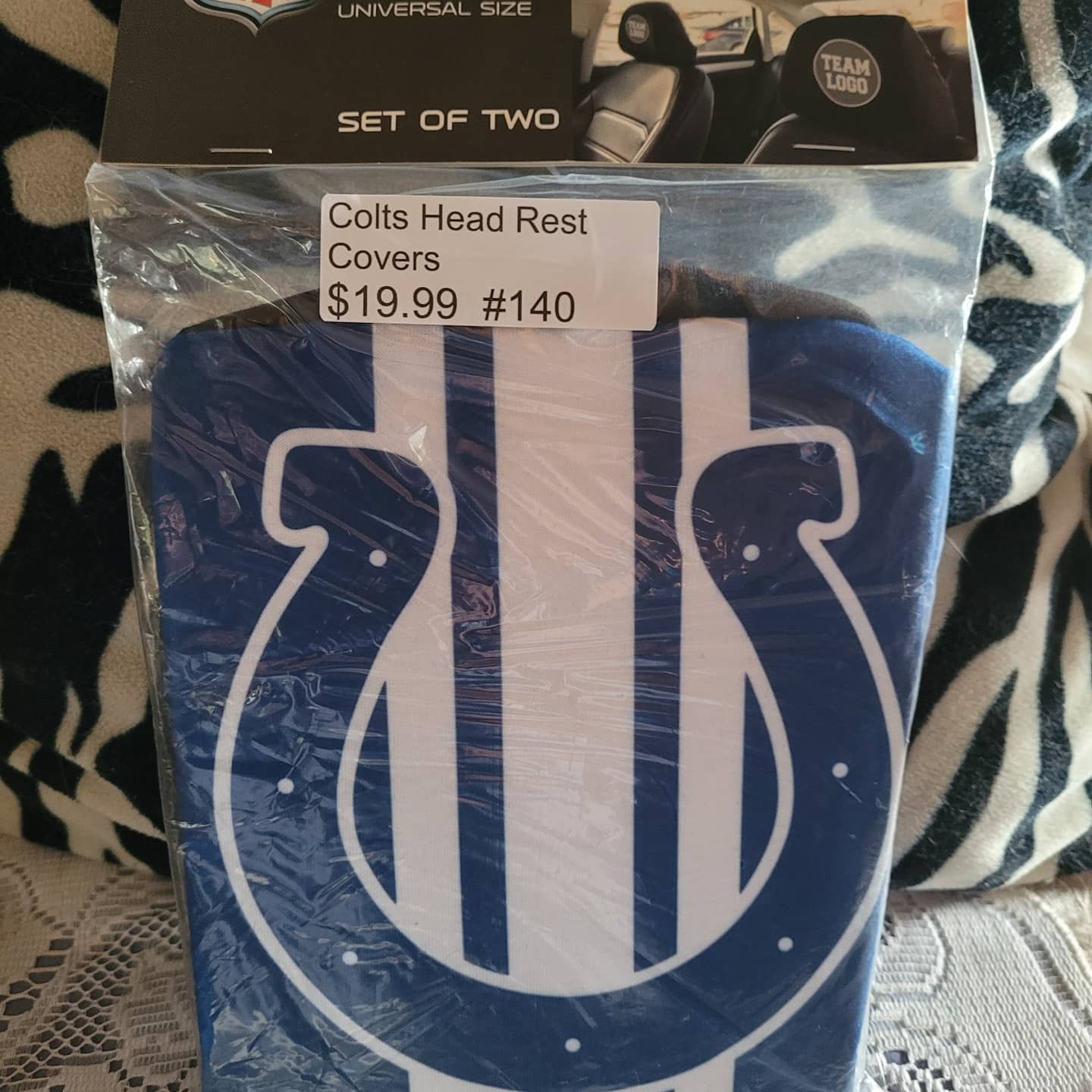COLTS HEAD REST COVERS