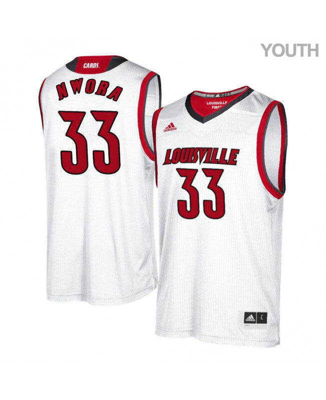 LOUISVILLE NWORA ADIDAS WHITE Jersey