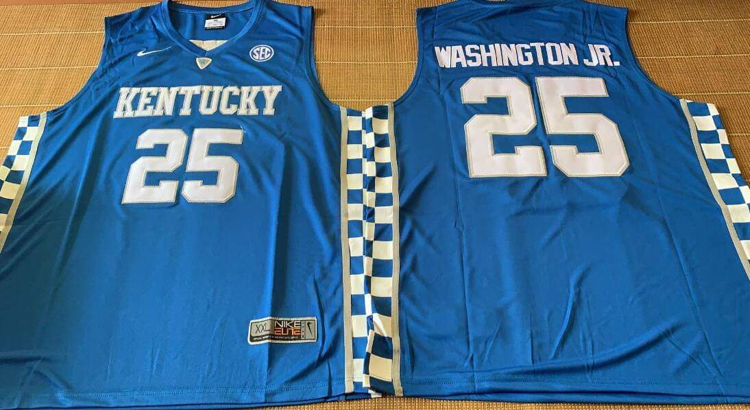 Washington Blue Basketball jersey
