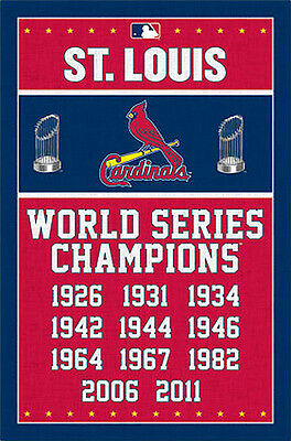 ST. LOUIS CARDINALS MLB CHAMPIONSHIP FLAG