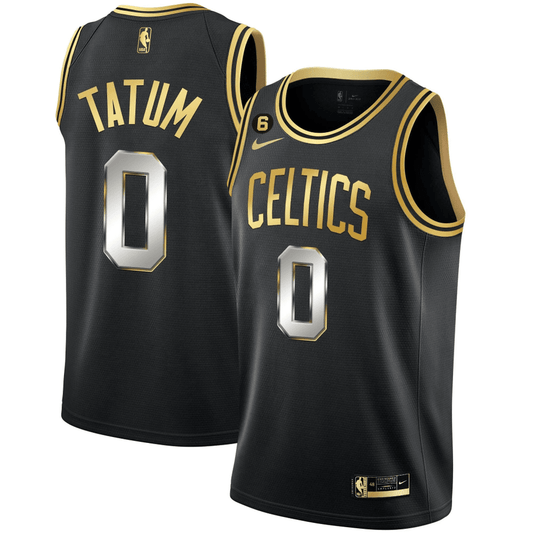 Tatum Black & Gold Celtics Jersey