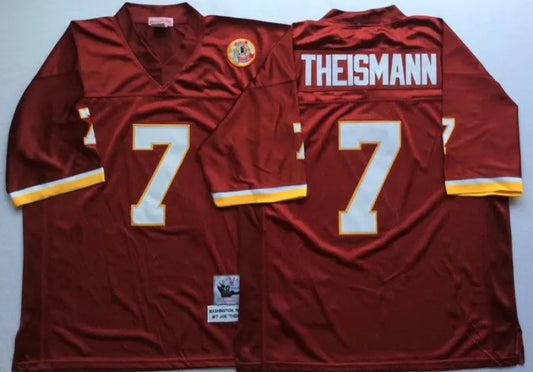 Redskins THEISMANN RED THROWBACK JERSEY