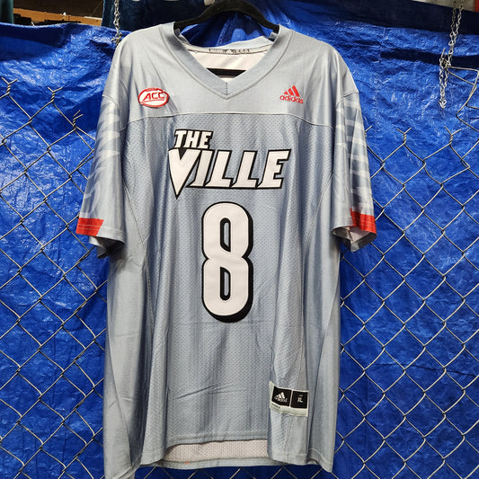 LOUISVILLE CARDINALS GREY FOOTBALL JERSEY